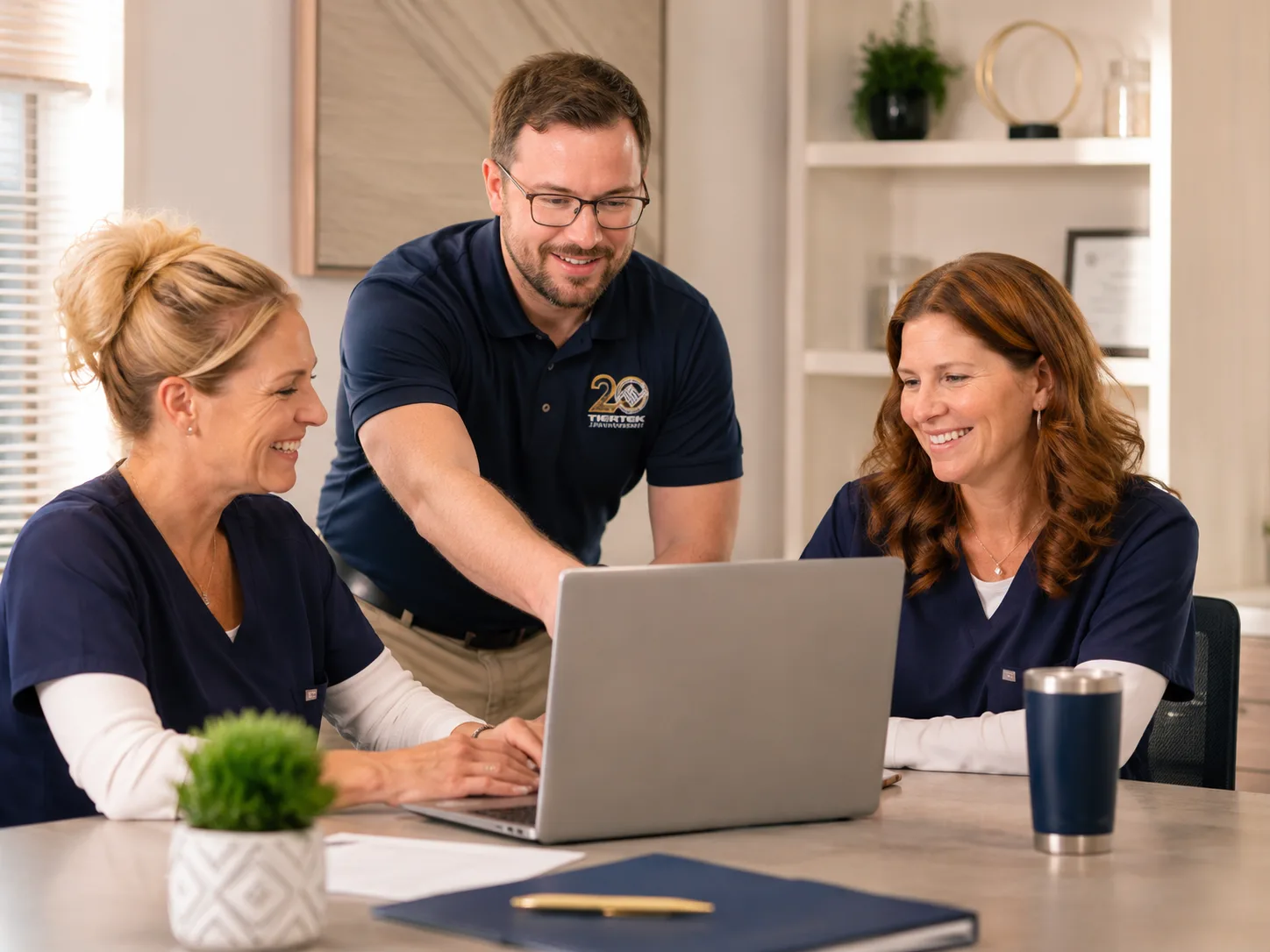 The TierTek team responding to a support call